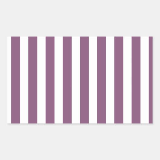 メイヴとホワイトキャンディストライプー 長方形シール (正面)
