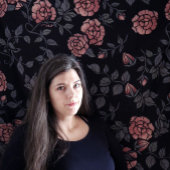 メイヴほこりっぽい花柄の花 タペストリー