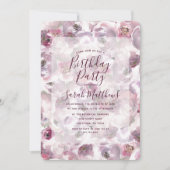メイヴウォーターの色フローラ誕生日パーティーの招待 招待状 (正面)