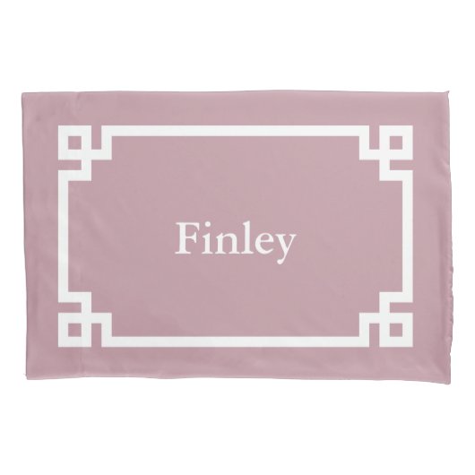 メイヴギリシャ語鍵モノグラム標準ピローケース 枕カバー (正面)