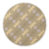 メイヴクリームとベージュ セラミックノブ (正面)