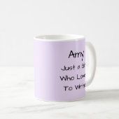 メイヴライター引用文作家ライターギフト コーヒーマグカップ (正面右)