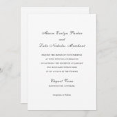 メイヴ伝統的結婚式招待状 招待状 (正面/裏面)