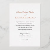 メイヴ伝統的結婚式招待状 箔招待状 (正面)