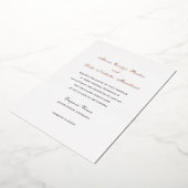 メイヴ伝統的結婚式招待状 箔招待状 (回転した状態)