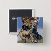 メイヴ女王 戦うプリンセス ファンタジーアート 缶バッジ (正面&裏面)