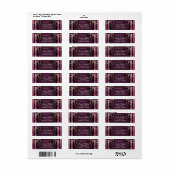 メイヴ金ゴールド企業のビジネスホリデーパーティー ラベル (フルシート)