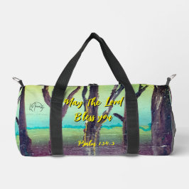 メイ主よ賛美プリントカットバッグ ダッフルバッグ