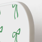 メイ名門私立校風のルまたはサンパトリックの日のための緑の弓 ピックルボールラケット (左詳細)