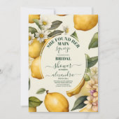 メイ地中海のンチーズレモンブライダルシャワー 招待状 (正面)