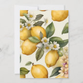 メイ地中海のンチーズレモンブライダルシャワー 招待状 (裏面)