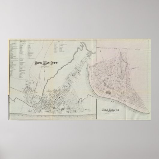 メイ岬とニュージャージー州シーグローブ ポスター (正面)