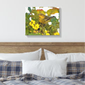 メイ岬ウォーブラー開花mahonia キャンバスプリント (インサイチュ (寝室))