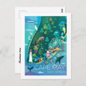メイ岬ニュージャージーのはがき ポストカード (正面/裏面)