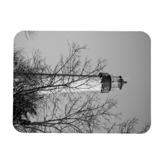 メイ岬ライトb/w マグネット (横)