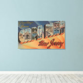 メイ岬（ニュージャージー州） – ラージ・レター・シーン キャンバスプリント (インサイチュ (ウッドフロア))