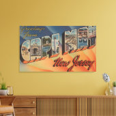 メイ岬（ニュージャージー州） – ラージ・レター・シーン キャンバスプリント (インサイチュ (リビング))