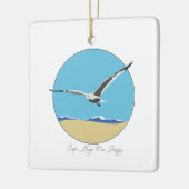 メイ岬、ニュージャージー海カモメビーチ セラミックオーナメント (左)