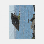 メイ岬 フリースブランケット (正面)