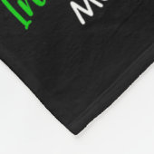 メイ我々衣服グリーンエレファントメンタルヘルス認識度 フリースブランケット (角)