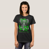 メイ我々衣服グリーンエレファントメンタルヘルス認識度 Tシャツ (正面フル)