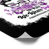 メイ我々衣服パープルメッシーブン線維筋痛アワレネス ポスター (角)