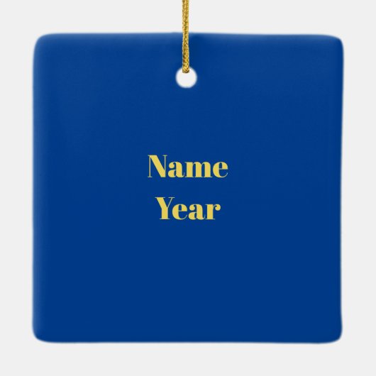 メイ最高のルマンクリスマス飾り セラミックオーナメント (裏面)