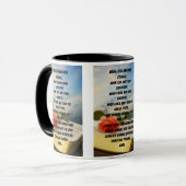 メイ私は主祈りの言葉ツートーンマグ マグカップ (正面左)