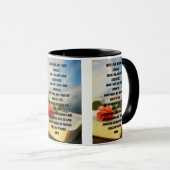 メイ私は主祈りの言葉ツートーンマグ マグカップ (正面右)