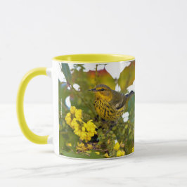 メイ素晴らしケープWarbler Songbird onマホニア マグカップ