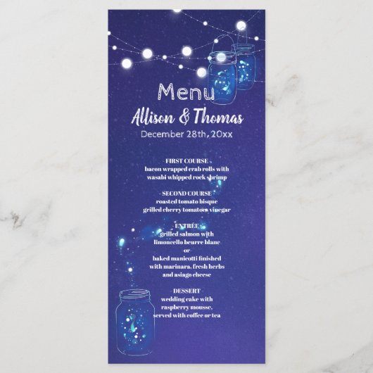 メイ素朴ソンはホタルを結婚照らす メニュー (正面)