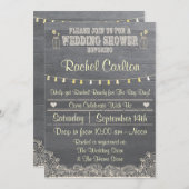 メイ素朴ソンジャーウェディングシャワー招待状 招待状 (正面/裏面)