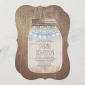 メイ素朴ソンジャーダスティブルーブライダルシャワー 招待状 (正面/裏面)