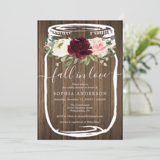 メイ素朴ソンジャーベビーシャワー招待状 プログラム (スタンド正面)