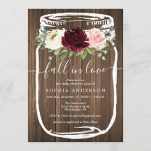 メイ素朴ソンジャーベビーシャワー招待状