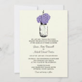 メイ素朴ソン・ジャーとアジサイ結婚ズ 招待状 (正面)