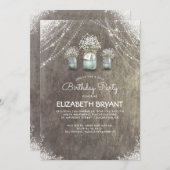 メイ素朴ソン・ジャースと赤ちゃんの息の誕生日パーティー 招待状 (正面/裏面)