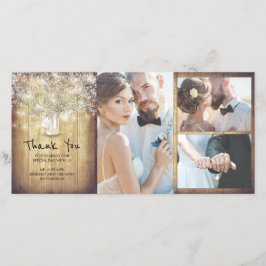 メイ素朴ソン・ジャー・ベビーの結婚息に感謝 サンキューカード