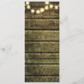 メイ素朴ンの瓶のライトの結婚列 メニュー (裏面)