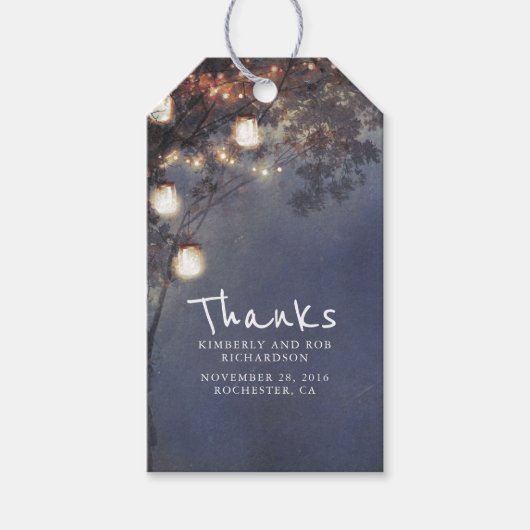 メイ素朴ンジャールライツツ結婚リー ギフトタグ (正面)