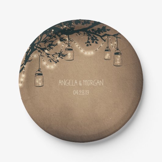 メイ素朴ンジャールライツツ結婚リー ペーパープレート (正面)