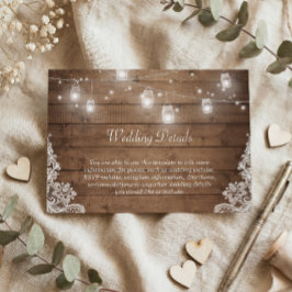 メイ素朴ンジャールライツレースの結婚詳細情報 エンクロージャーカード