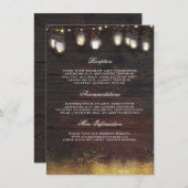 メイ素朴ンジャールライツ結婚ズ情報ゲスト エンクロージャーカード (正面/裏面)