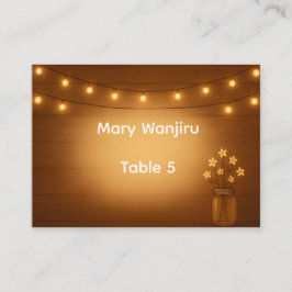 メイ素朴ンジャー&ストリングラ結婚イト プレイスカード