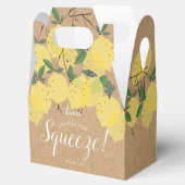 メイ素朴ンスクイズレモンブライダルシャワー フェイバーボックス (オープン)