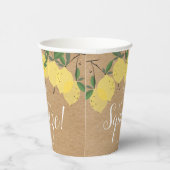 メイ素朴ンスクイズレモンブライダルシャワー 紙コップ (右)