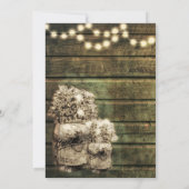 メイ素朴ン・ジャー結婚の感謝 サンキューカード (裏面)