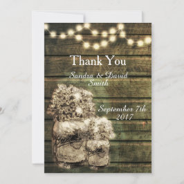 メイ素朴ン・ジャー結婚の感謝 サンキューカード