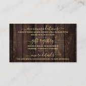 メイ素朴ン・ジャー・ラ結婚ンタンの詳細 エンクロージャーカード (裏面)