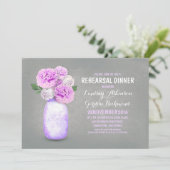 メイ絵を描ンジャー素朴なリハーサルのディナー招待状 招待状 (スタンド正面)